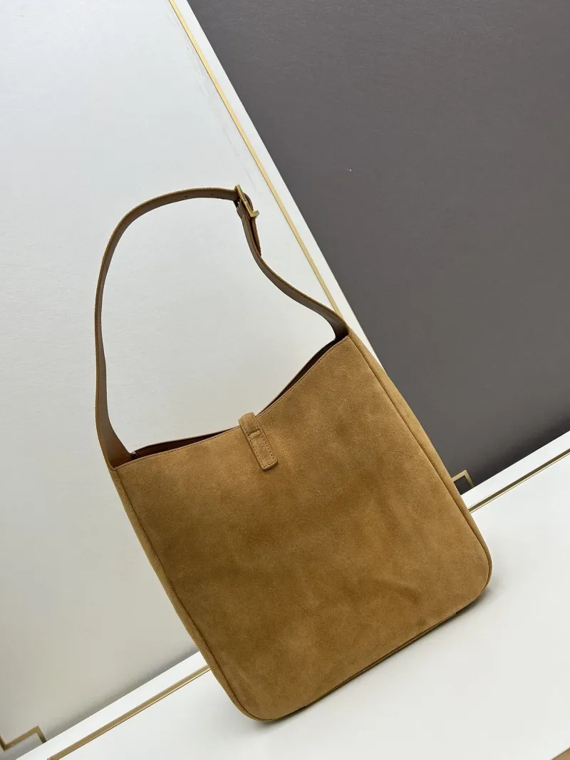 YSL Tan Suede Hobo Bag 782 - Image 3