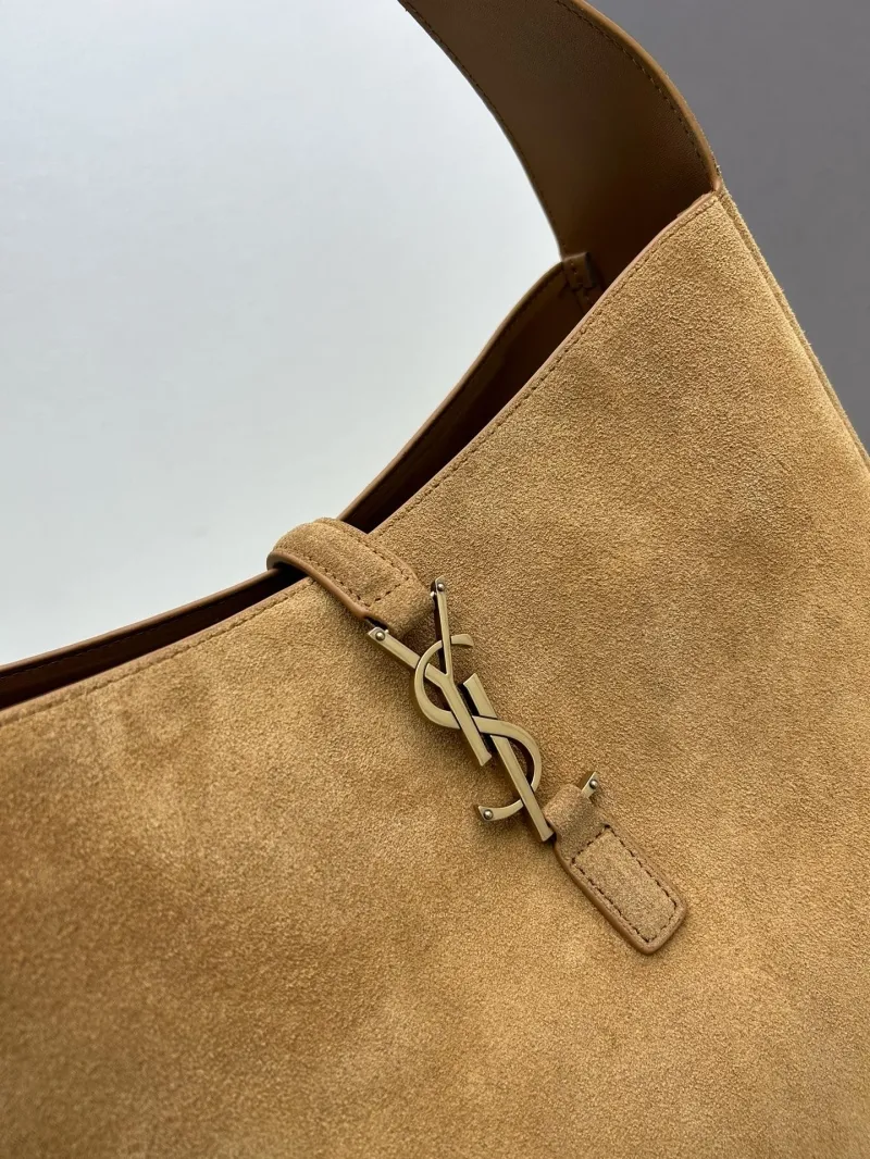 YSL Tan Suede Hobo Bag 782 - Image 4