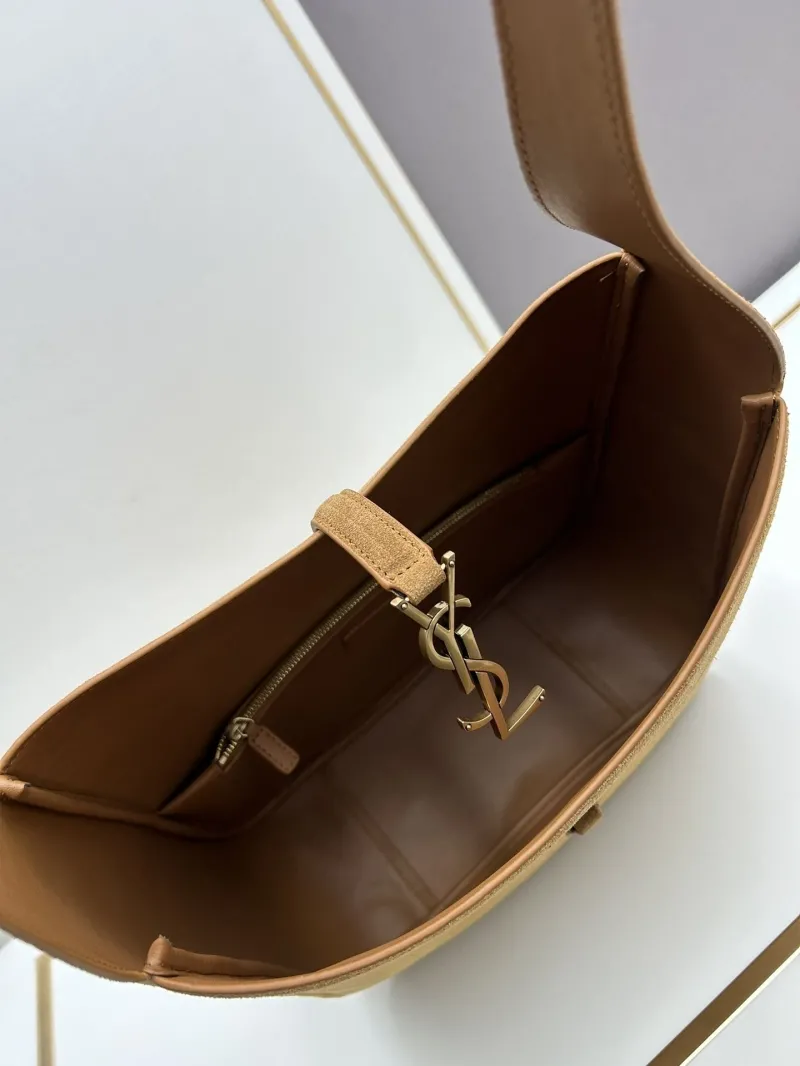YSL Tan Suede Hobo Bag 782 - Image 7