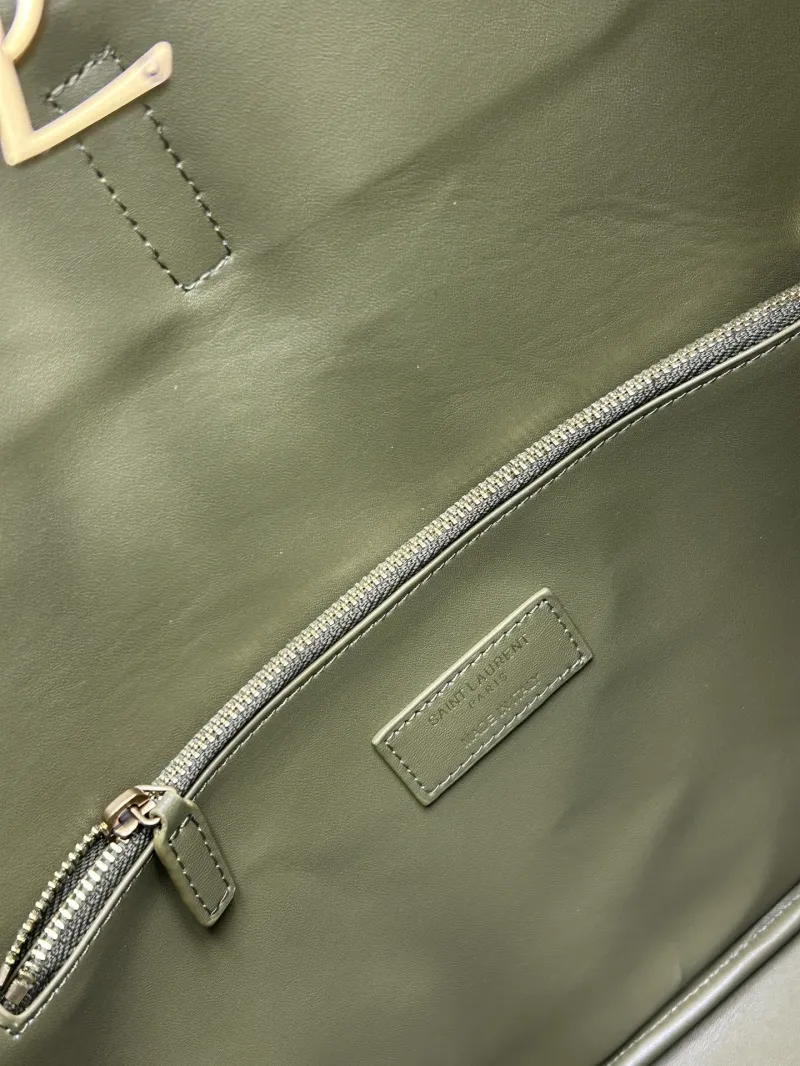 YSL Olive Suede Hobo Bag 783 - Image 8