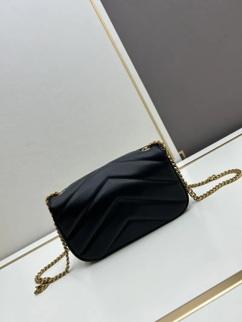 YSL Black Chain Shoulder Bag Model 821749 - Image 3
