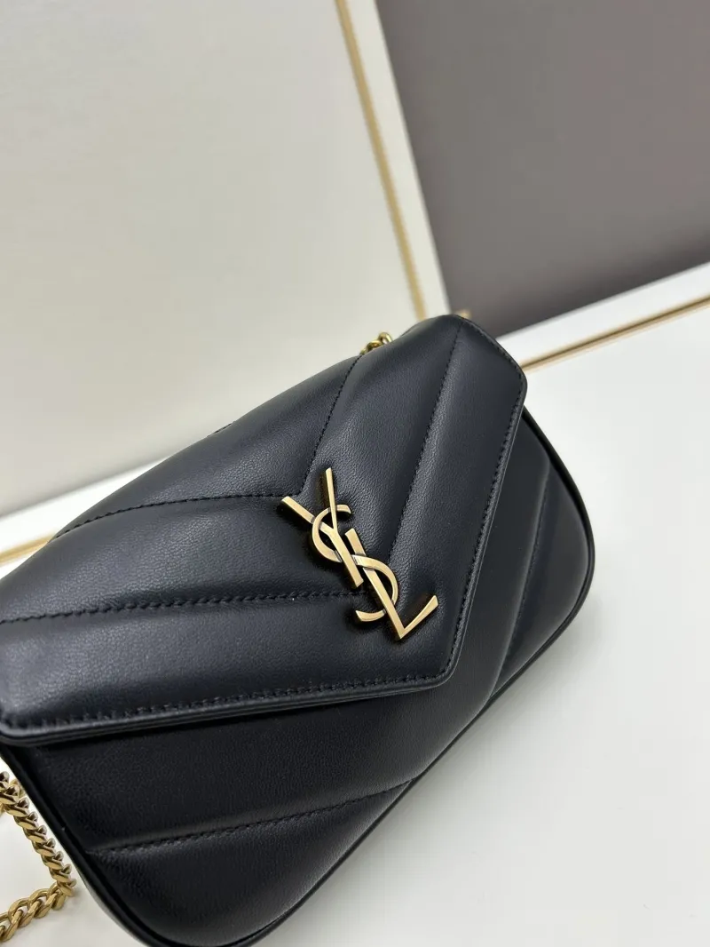 YSL Black Chain Shoulder Bag Model 821749 - Image 4