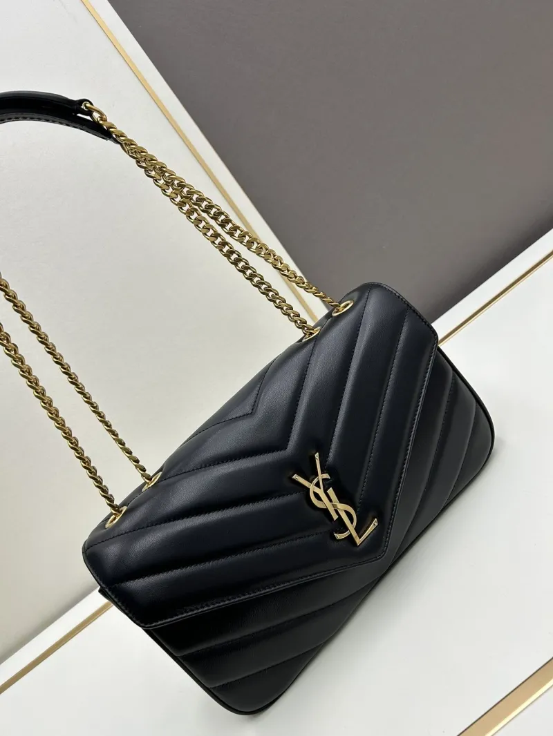 Alternative view of YSL Black Leather Chain Shoulder Bag 801439