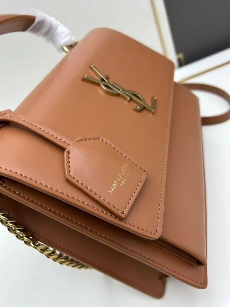YSL Brown Top Handle Shoulder Bag 634723 - Image 6