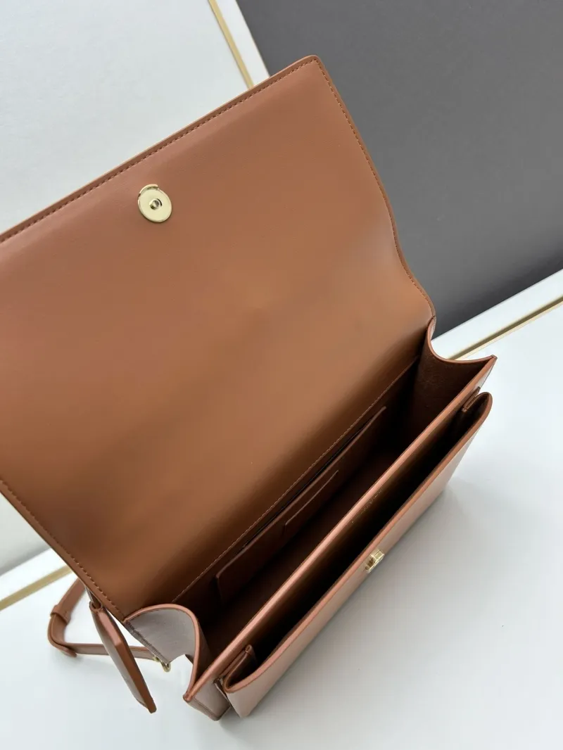 YSL Brown Top Handle Shoulder Bag 634723 - Image 7