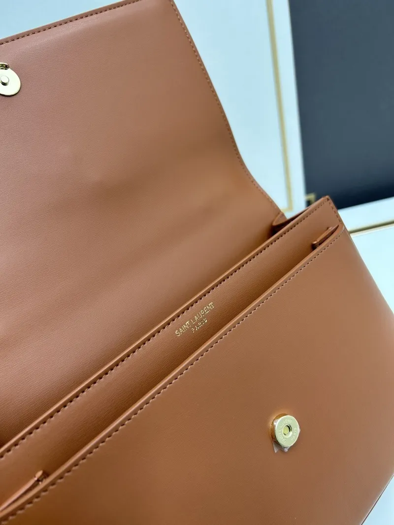 YSL Brown Top Handle Shoulder Bag 634723 - Image 8