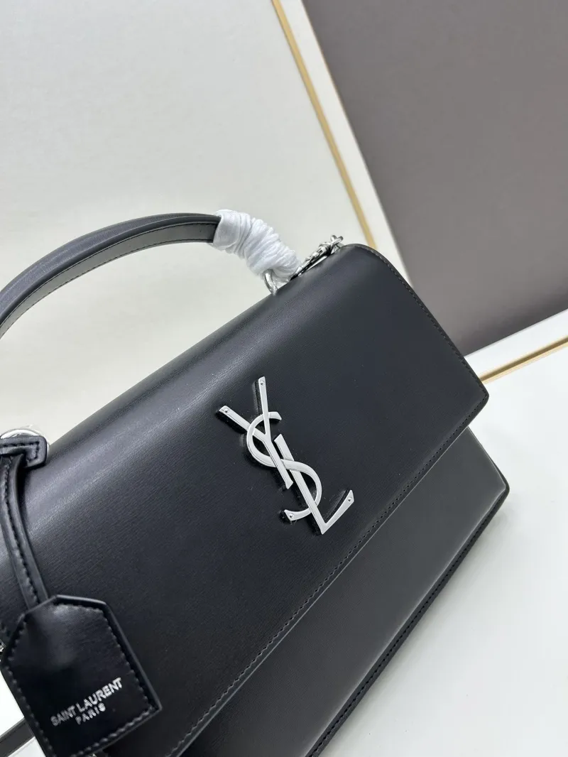 YSL Black Top Handle Bag 634723 - Image 4