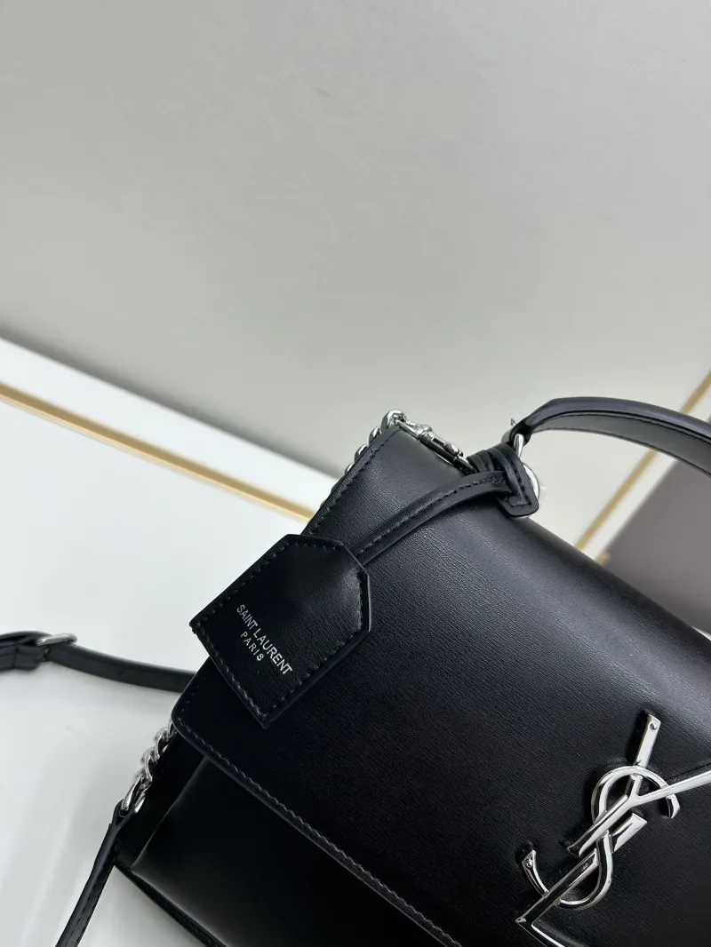 YSL Black Top Handle Bag 634723 - Image 5