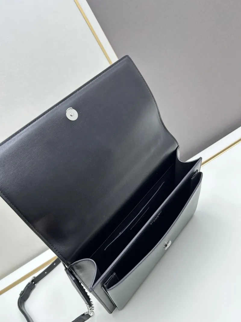YSL Black Top Handle Bag 634723 - Image 7