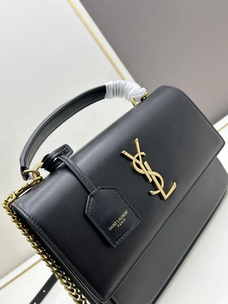 YSL Black Top Handle Bag 634723 - Image 4