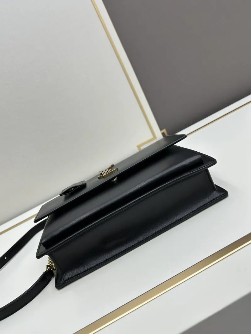 YSL Black Top Handle Bag 634723 - Image 5