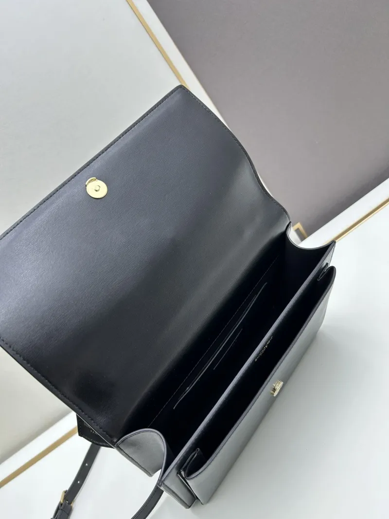 YSL Black Top Handle Bag 634723 - Image 7
