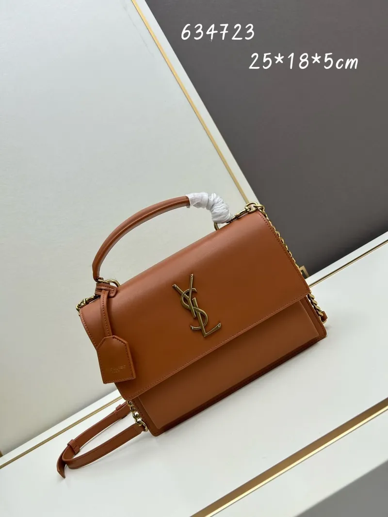 YSL 634723 Leather Top Handle Crossbody Bag - Image 5
