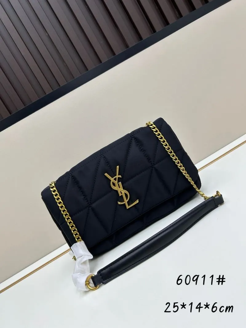YSL Black Quilted Chain Shoulder Bag 60911