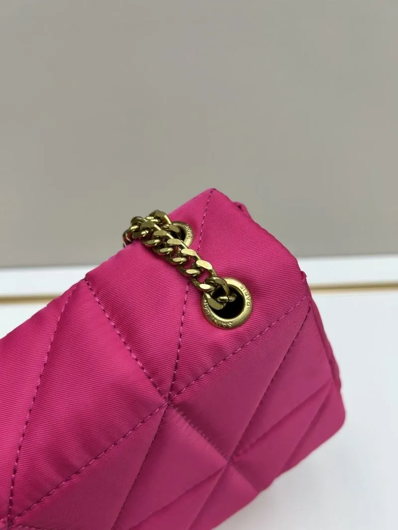 YSL Fuchsia Quilted Shoulder Bag 60911 - Image 4