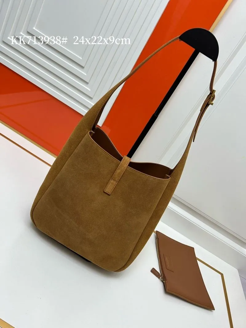 YSL Brown Suede Top Handle Bag KK713938 - Image 3