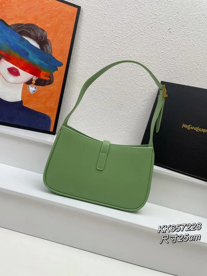 YSL Light Green Hobo Bag KK657228 Size 25cm - Image 3
