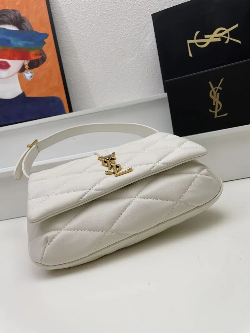 YSL White Quilted Top Handle Bag KK698567 - Image 5