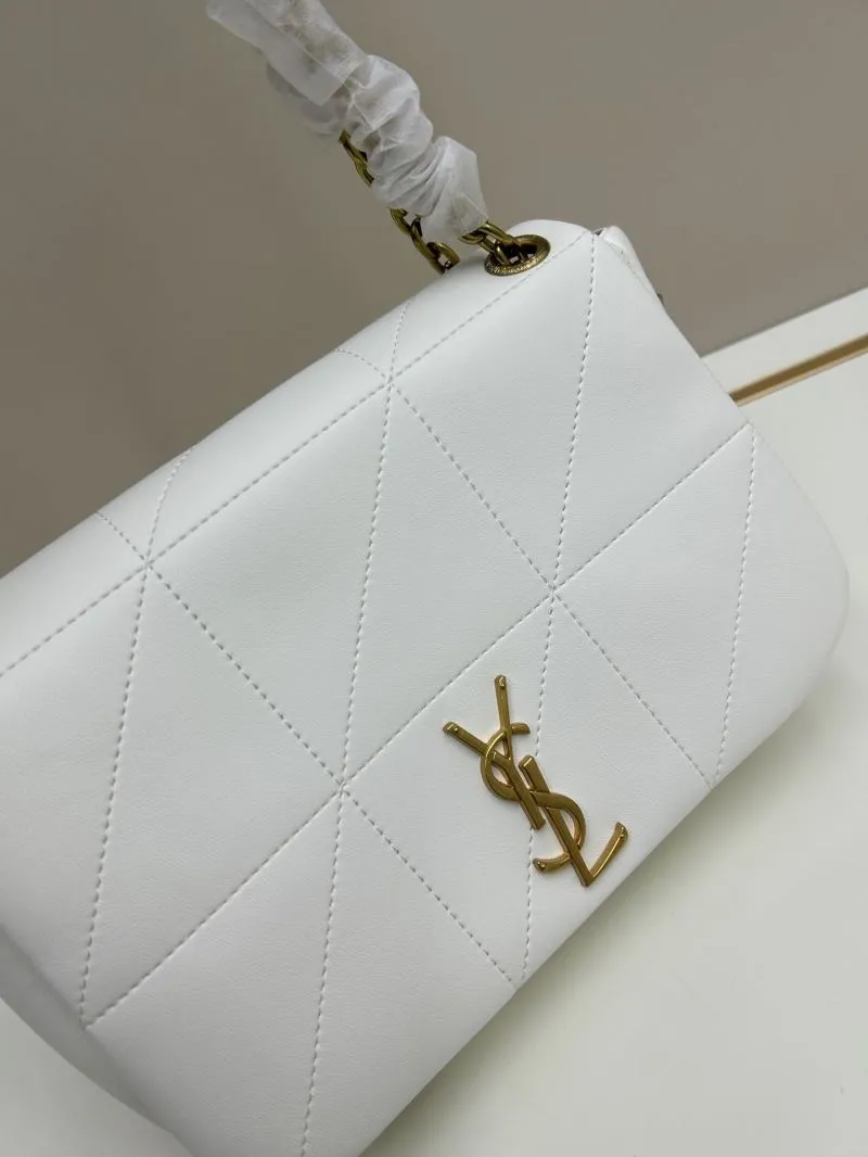 YSL White Chain Shoulder Bag 8805 - Image 4