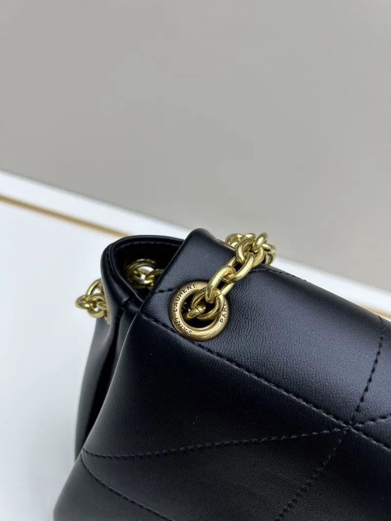 YSL Black Leather Chain Shoulder Bag 8805 - Image 6