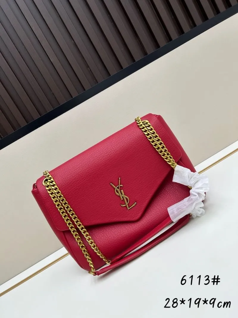 YSL Red Chain Shoulder Bag 6113