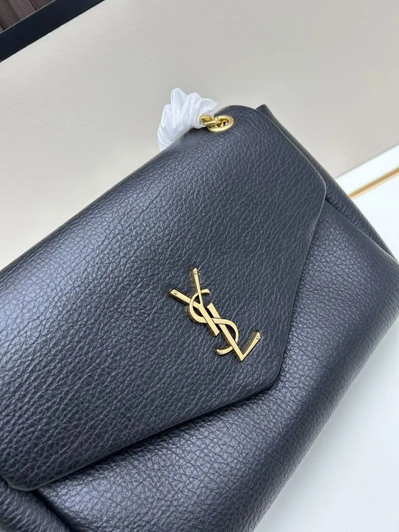 YSL Black Top Handle Chain Bag 6113 - Image 6