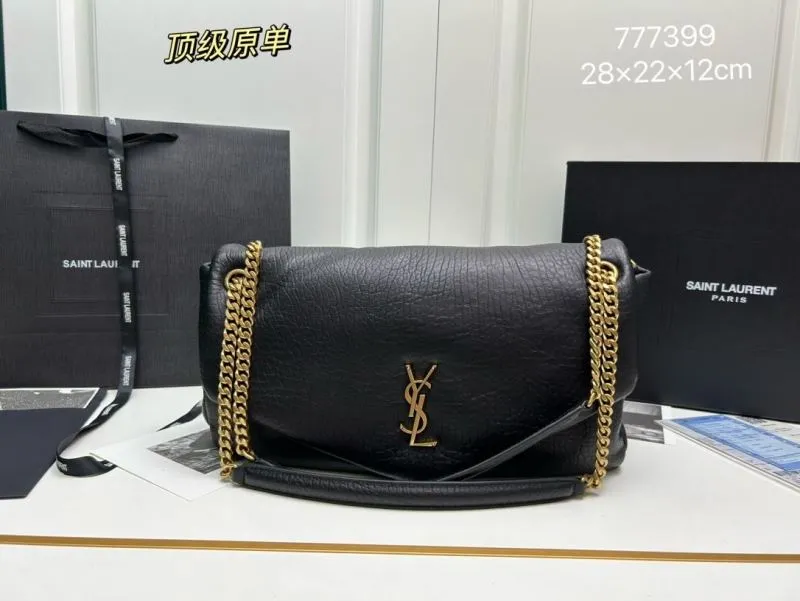 Saint Laurent Black Top Handle Shoulder Bag 777399