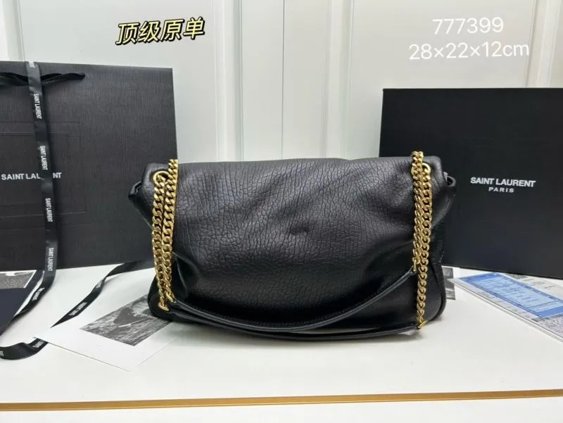Alternative view of Saint Laurent Black Top Handle Shoulder Bag 777399