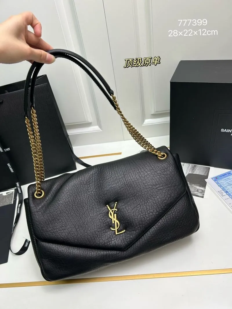 Saint Laurent Black Top Handle Shoulder Bag 777399 - Image 3