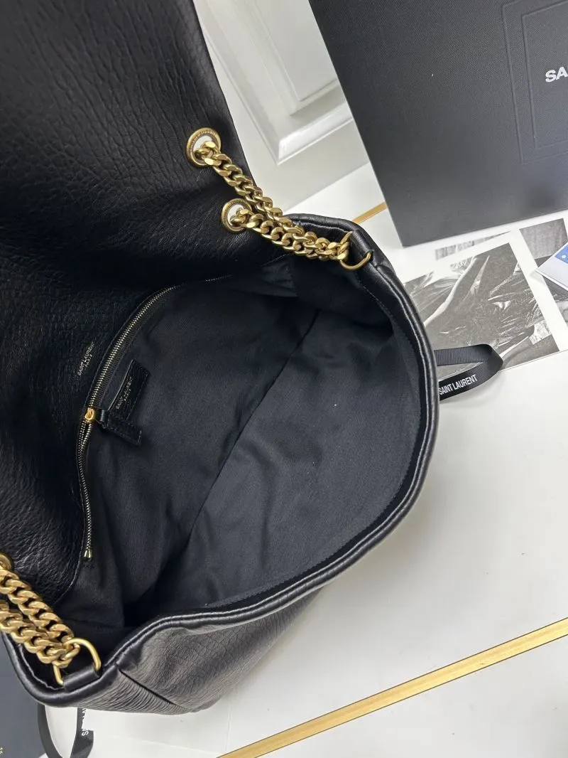 Saint Laurent Black Top Handle Shoulder Bag 777399 - Image 8