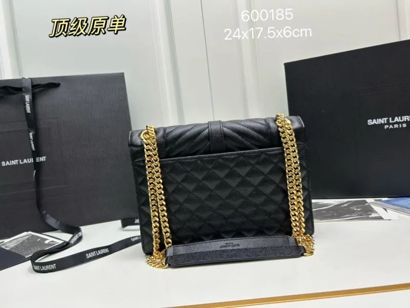Alternative view of YSL Black Chain Shoulder Bag 600185