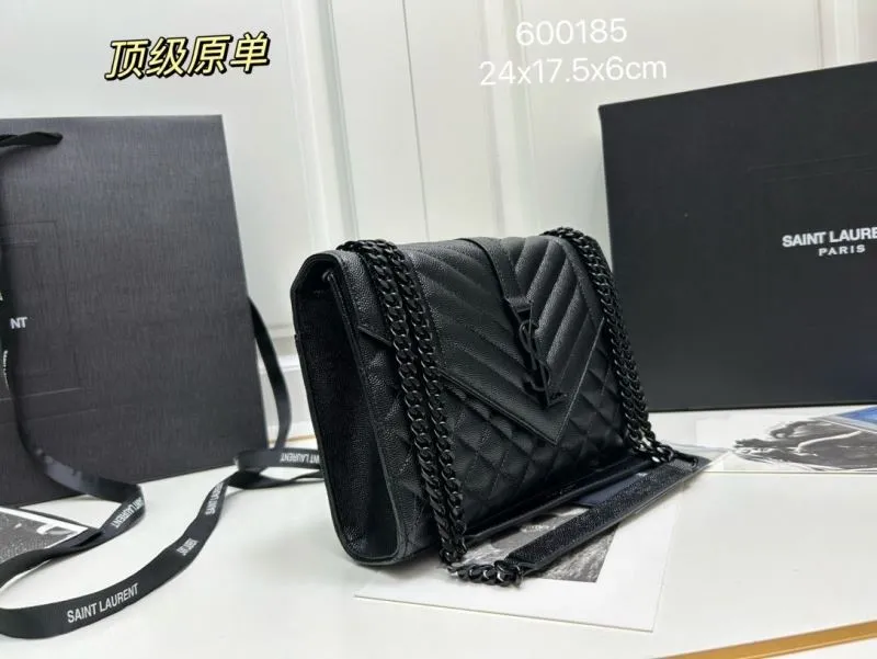 Saint Laurent Black Chain Shoulder Bag 600185 - Image 3