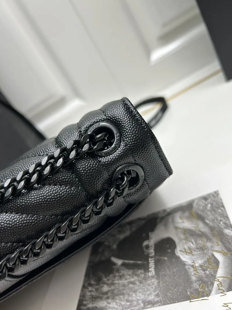 Saint Laurent Black Chain Shoulder Bag 600185 - Image 7