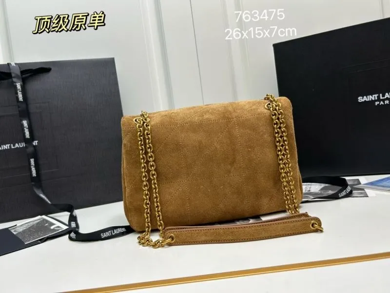 Alternative view of YSL Brown Suede Chain Shoulder Bag 763475