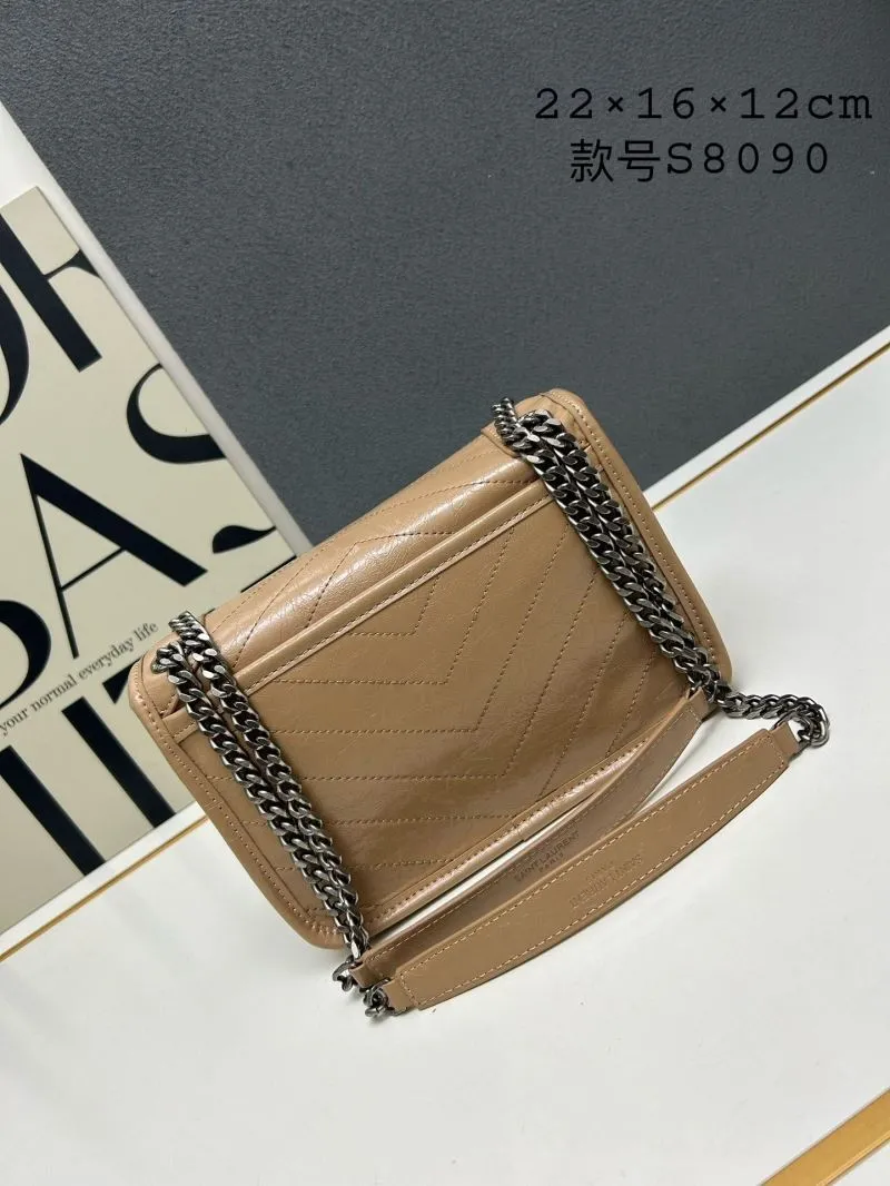 Alternative view of YSL Beige Chain Crossbody Bag S8090