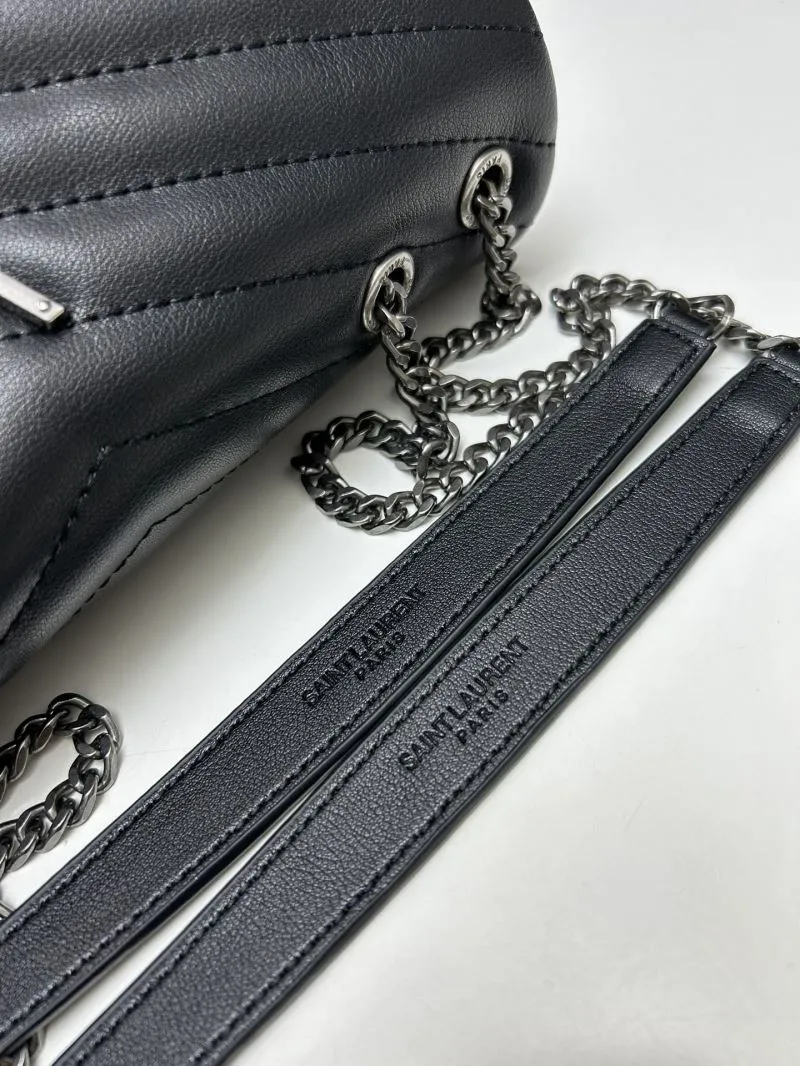 YSL Small Black Chain Shoulder Bag S8089 25cm - Image 7