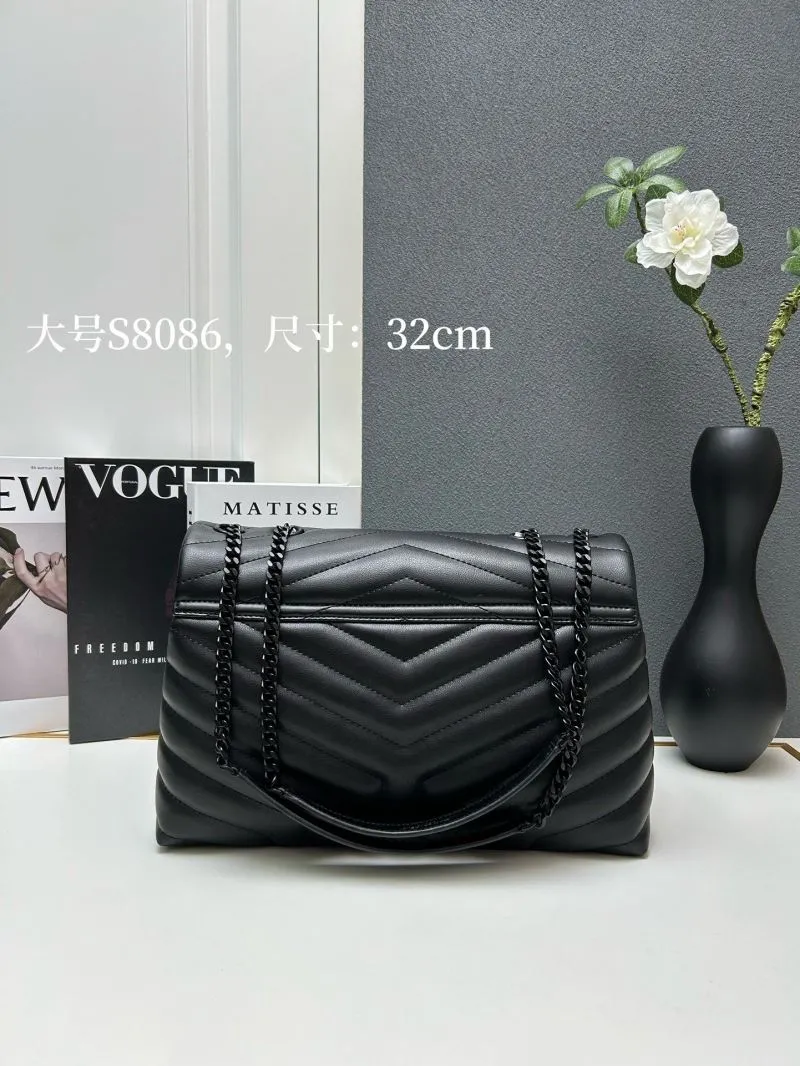 Alternative view of YSL Large Black Top Handle Bag S8086 32cm