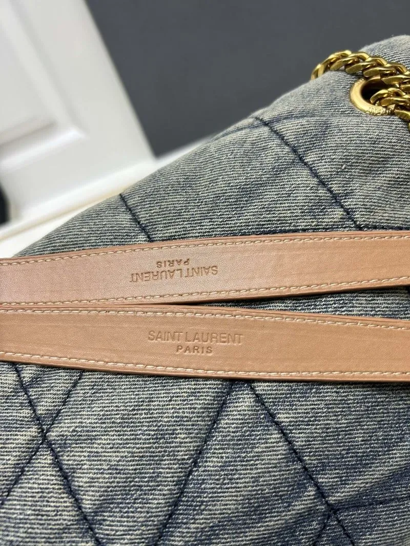 YSL Denim Chain Shoulder Bag S8096 29cm - Image 5
