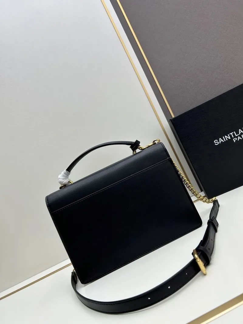 YSL Black Top Handle Crossbody Bag 8858 - Image 3