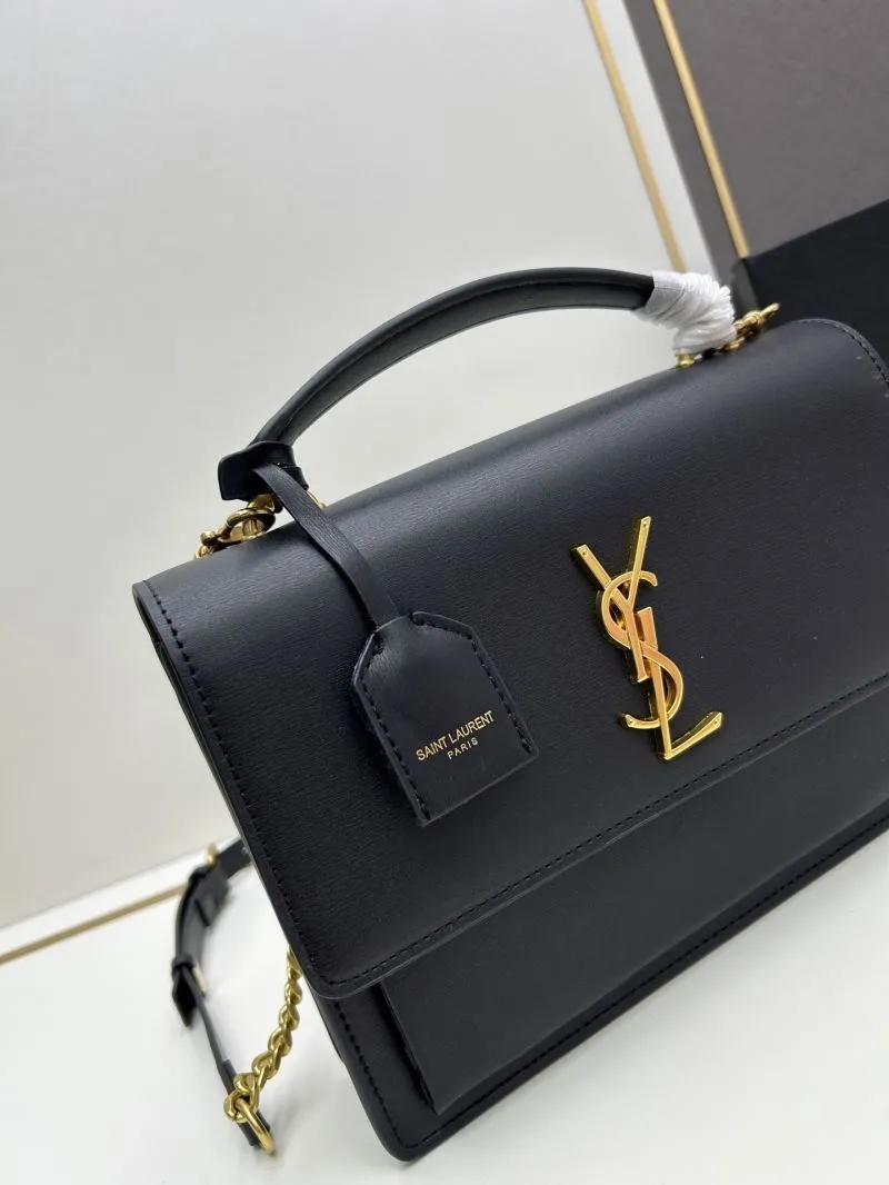 YSL Black Top Handle Crossbody Bag 8858 - Image 4