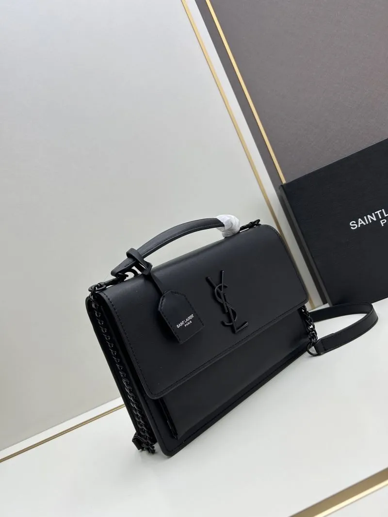 Alternative view of YSL Black Top Handle Crossbody Bag 8858