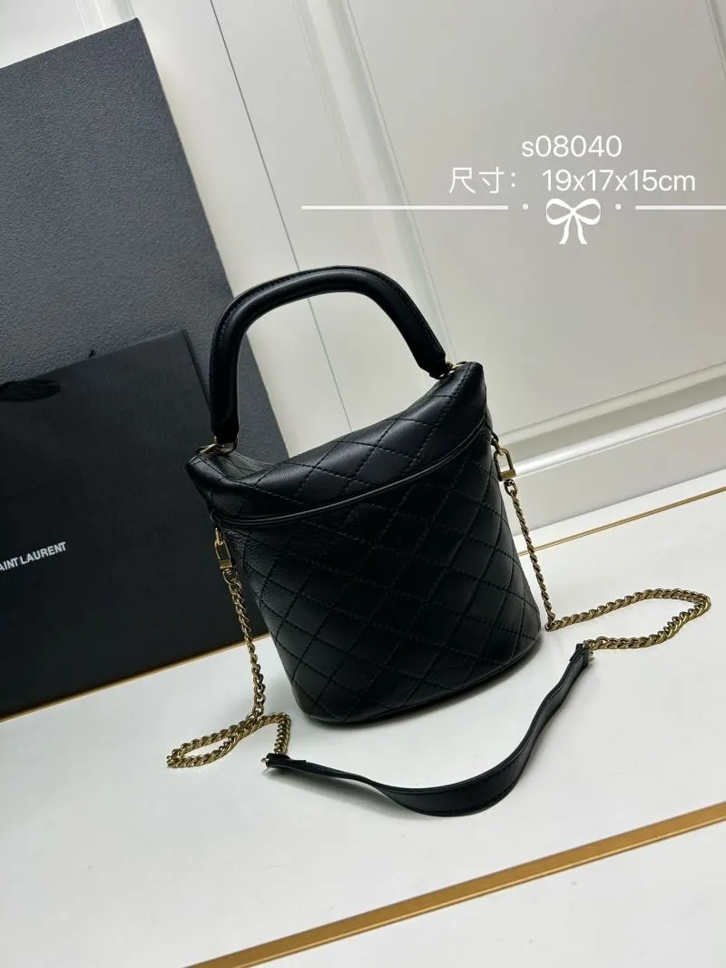 Saint Laurent Black Bucket Bag s08040 - Image 3
