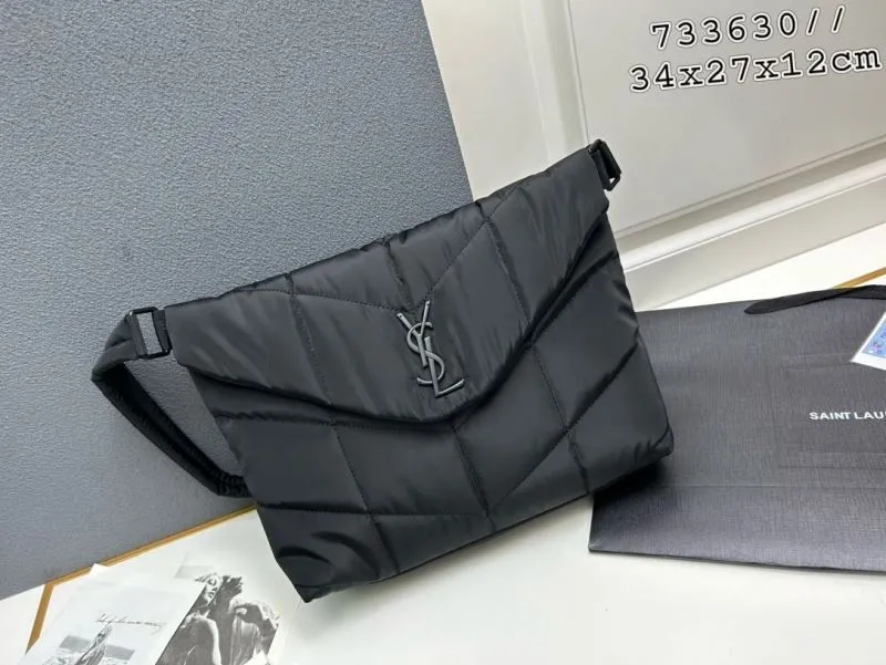 Alternative view of YSL Black Quilted Shoulder Bag 733630