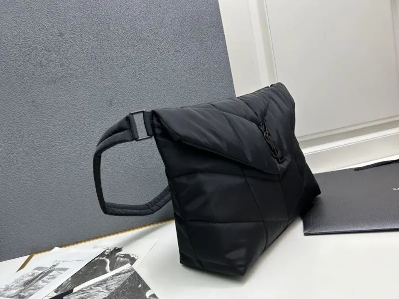 YSL Black Quilted Shoulder Bag 733630 - Image 6