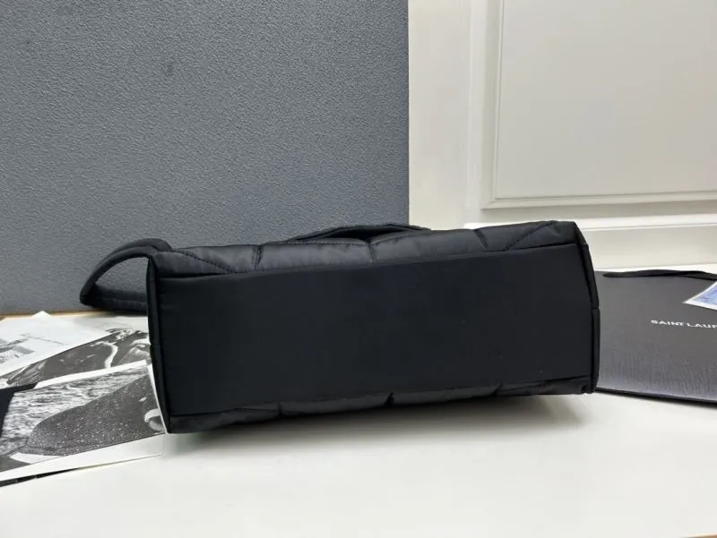 YSL Black Quilted Shoulder Bag 733630 - Image 7