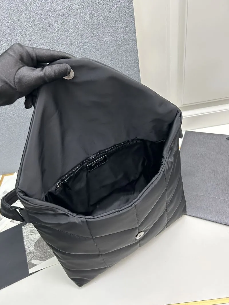 YSL Black Quilted Shoulder Bag 733630 - Image 8