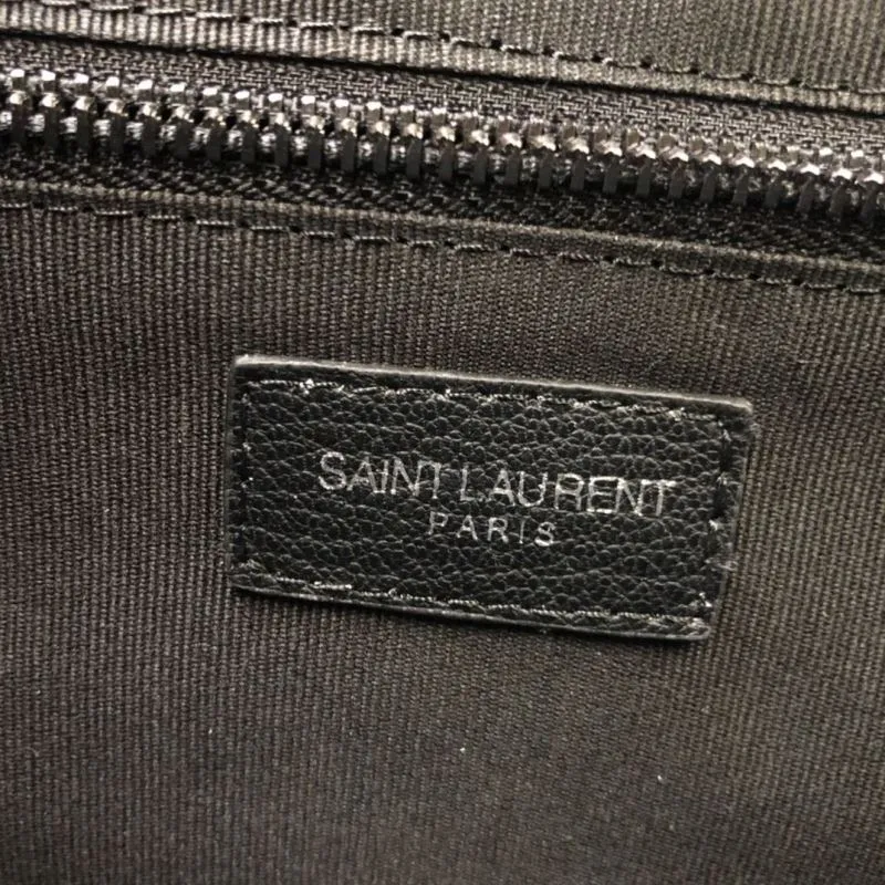 YSL Black Quilted Leather Shoulder Bag 86032 - Image 9