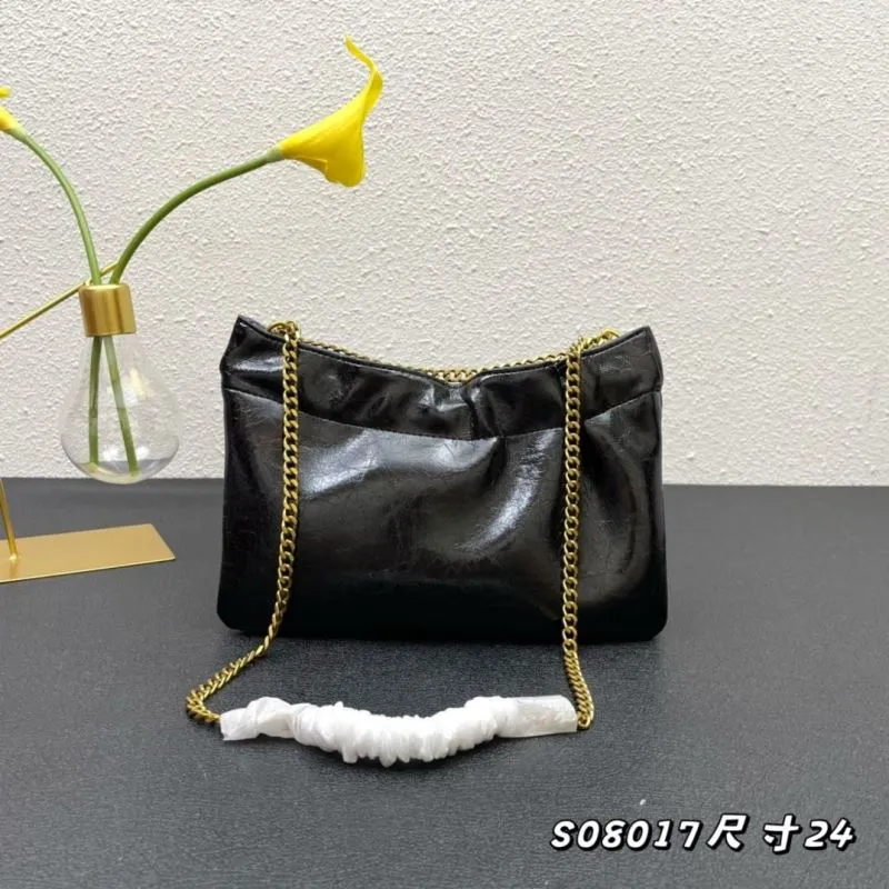 Alternative view of YSL Black Chain Shoulder Bag S08017 Size 24