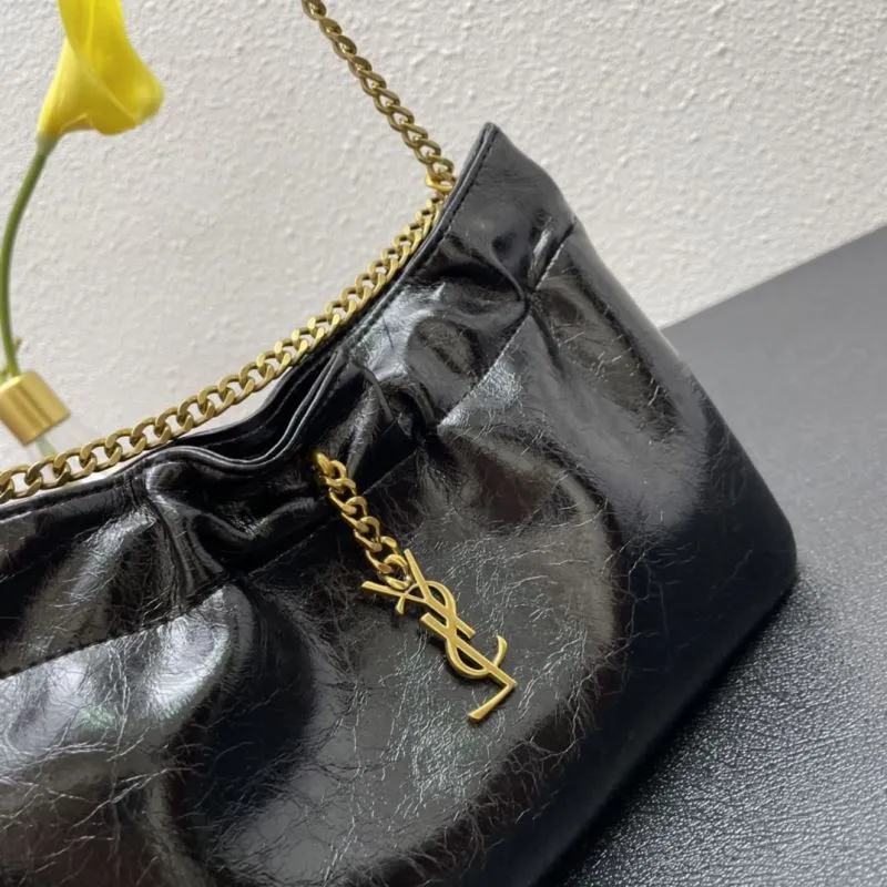 YSL Black Chain Shoulder Bag S08017 Size 24 - Image 4