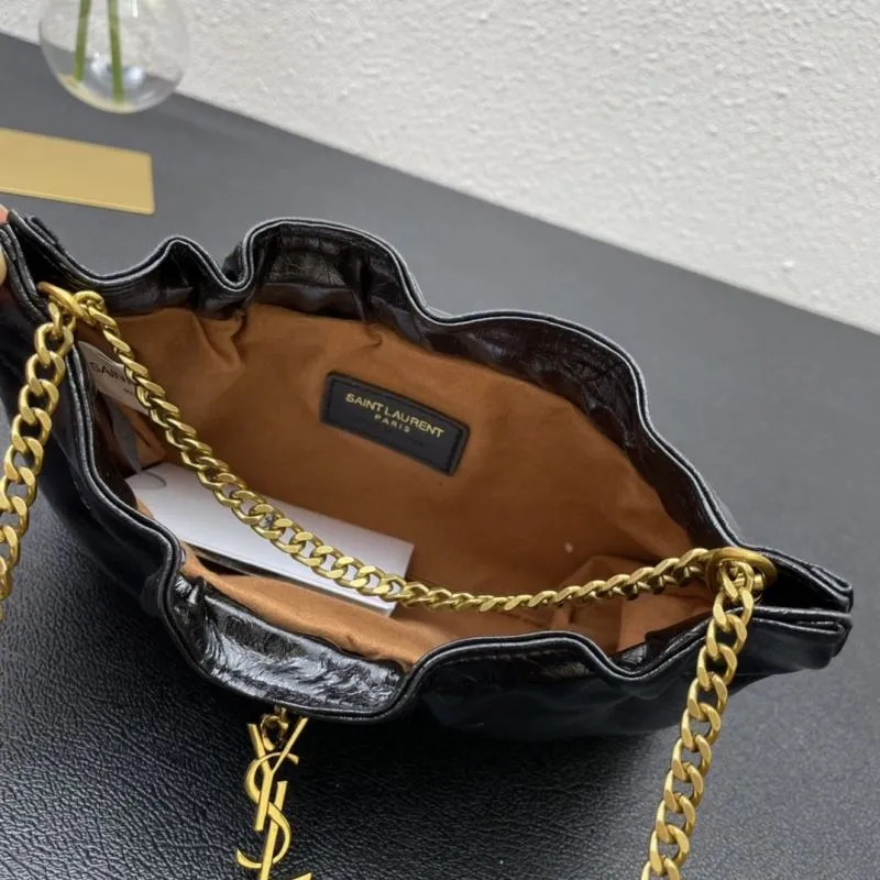 YSL Black Chain Shoulder Bag S08017 Size 24 - Image 8